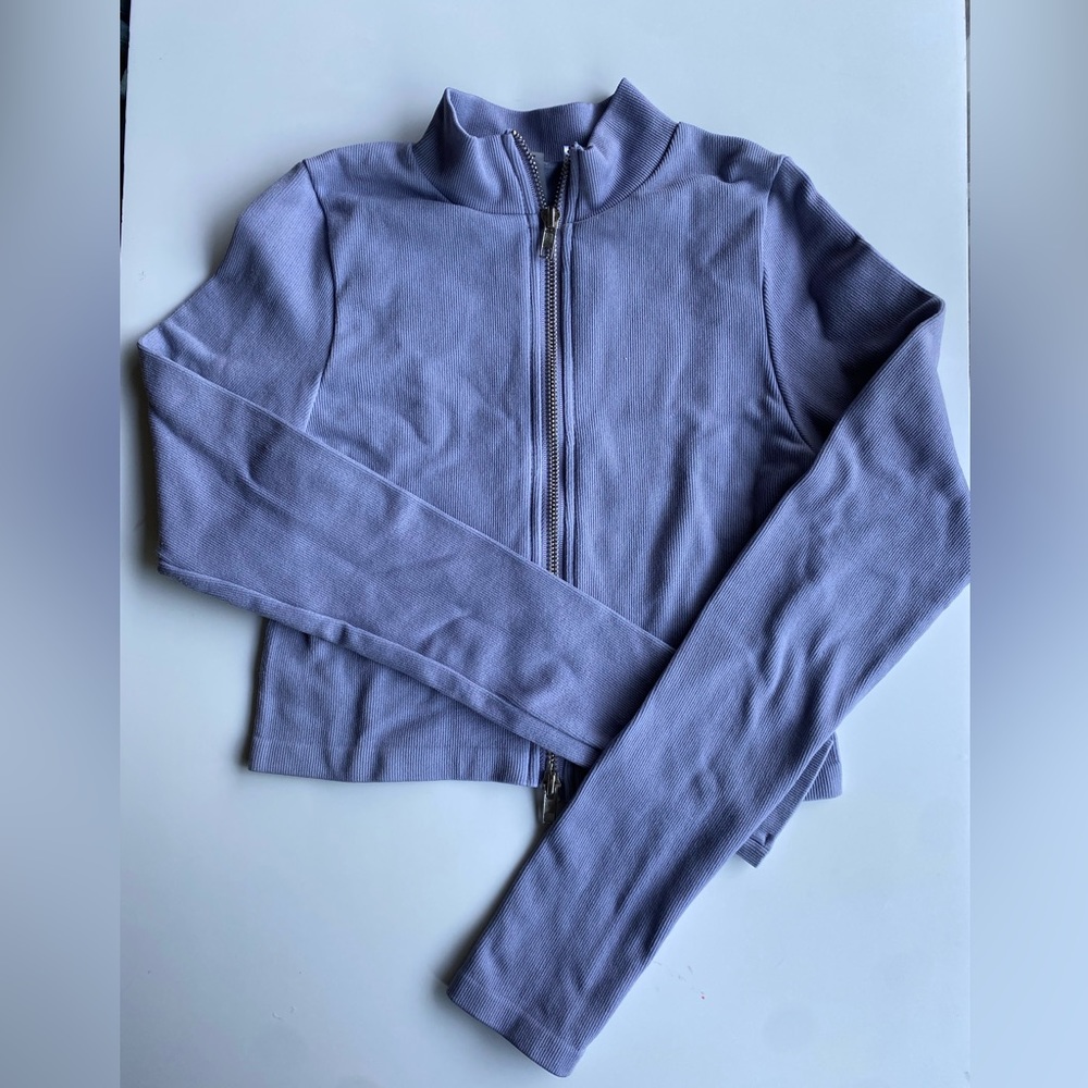 Zip up workout jacket